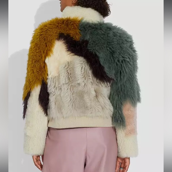 NWT Coach Pieced Shearling Blouson - Picture 2 of 7